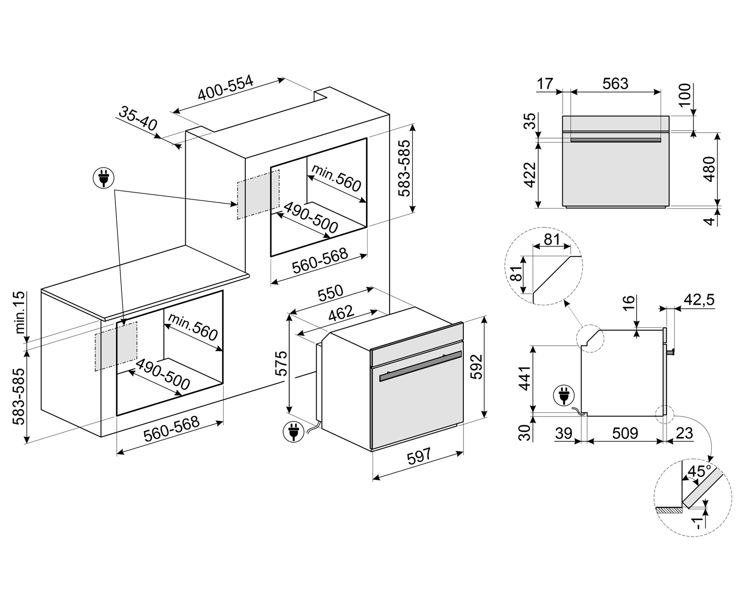 HORNO GALILEO PYRO STEAM 60 CM – REF: SOP6604S2PNR - Imagen 4